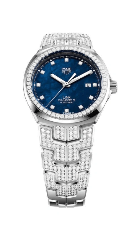 TAG Heuer,Link 41mm,41mm,Stainless Steel,Blue,Automatic,Day,42hours,WBC2116,WBC2116.BA0603