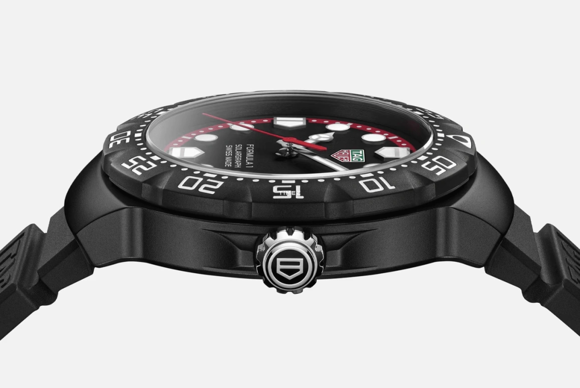 TAG Heuer,Formula 1 38mm,38mm,Stainless Steel,Black,Quartz,Day,Solar Charging,WBY1114,WBY1114.FT8084