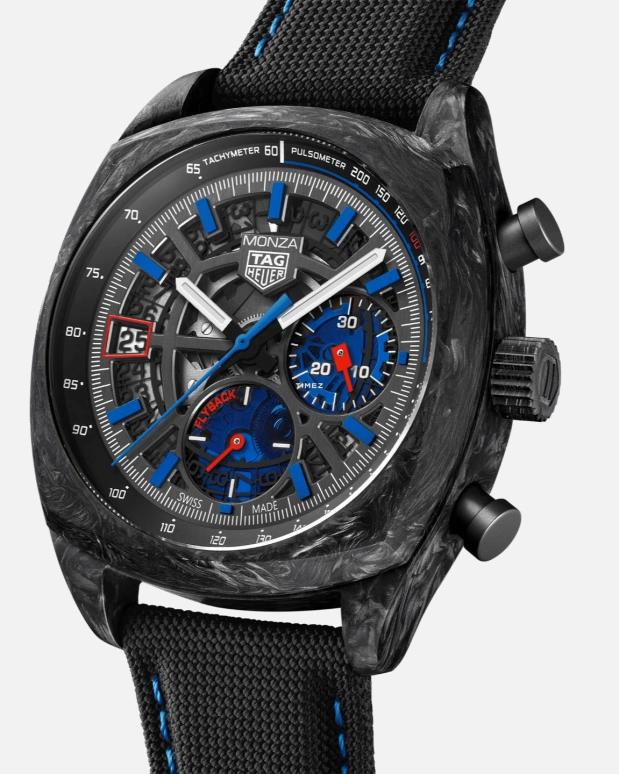 TAG Heuer,Monza 42mm,42mm,Carbon,Skeleton,Black,Automatic,Chronograph,Day,Flyback,CR5090,CR5090.FN6001
