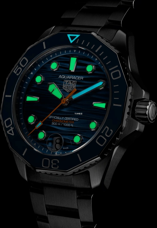 TAG Heuer,Aquaracer 42mm,42mm,Stainless Steel,Blue,Automatic,Day,80hours,WBP5111,WBP5111.BA0013