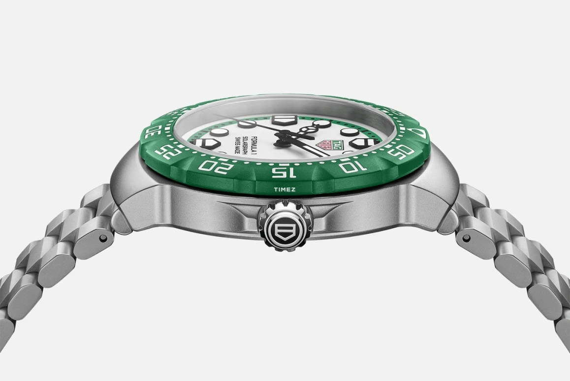 TAG Heuer,Formula 1 38mm,38mm,Stainless Steel,White,Quartz,Day,Solar Charging,WBY1113,WBY1113.BA0042