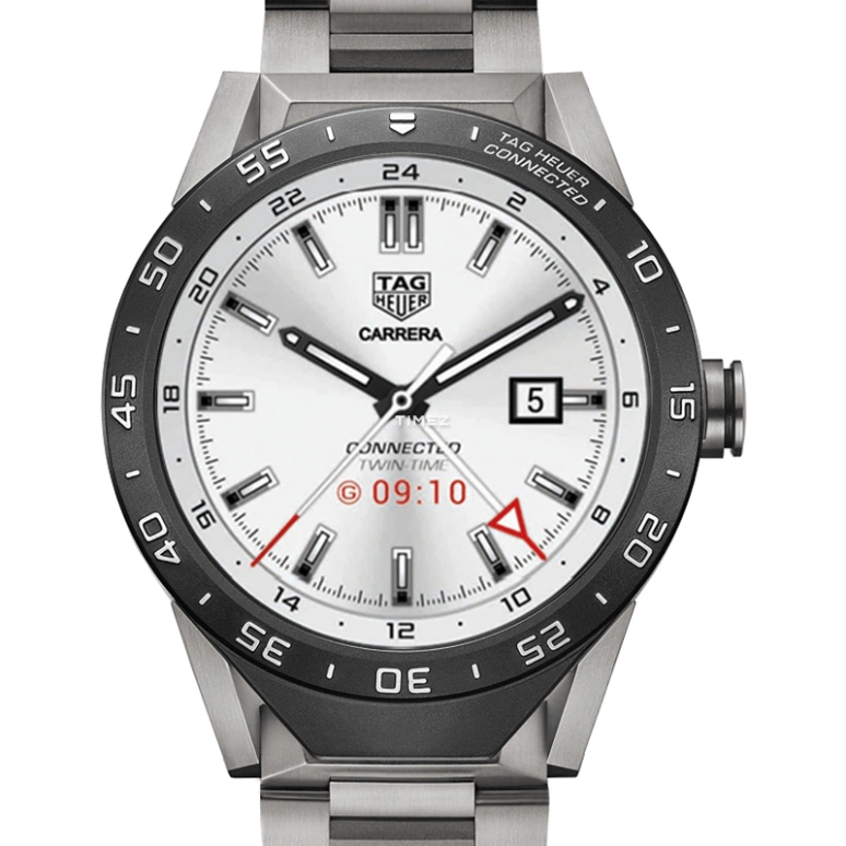 TAG Heuer,Connected Watch 46mm,46mm,Titanium,Black,Processor,Chronograph,Month,Date,Day,Sapphire,Round,SAR8A80,SAR8A80.BF0605