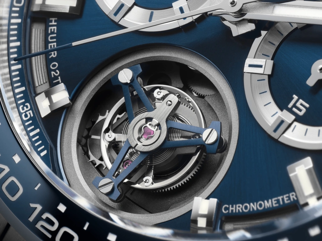 TAG Heuer,Carrera 45mm,45mm,Titanium,Ceramic,Blue,Automatic,Chronograph,Tourbillon Escapement,Column Wheel,CAR5A8C,CAR5A8C.BF0707