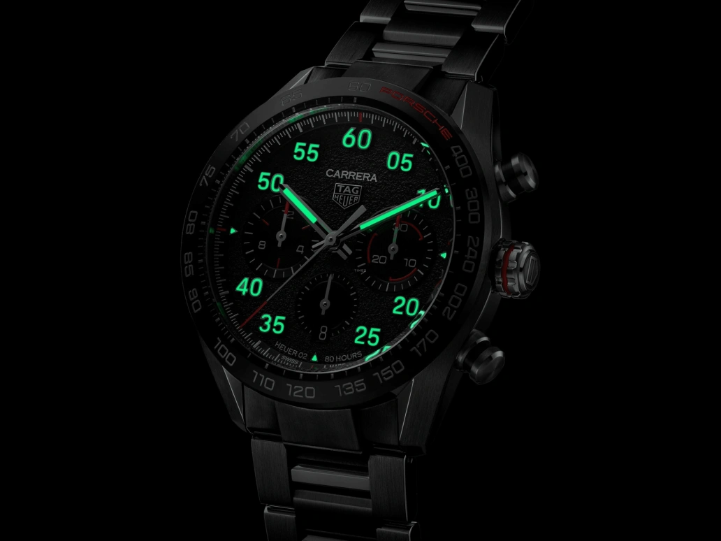 TAG Heuer,Carrera 44mm,44mm,Ceramic,Stainless Steel,Grey,Automatic,Chronograph,Date,Column Wheel,CBN2A1F,CBN2A1F.BA0643