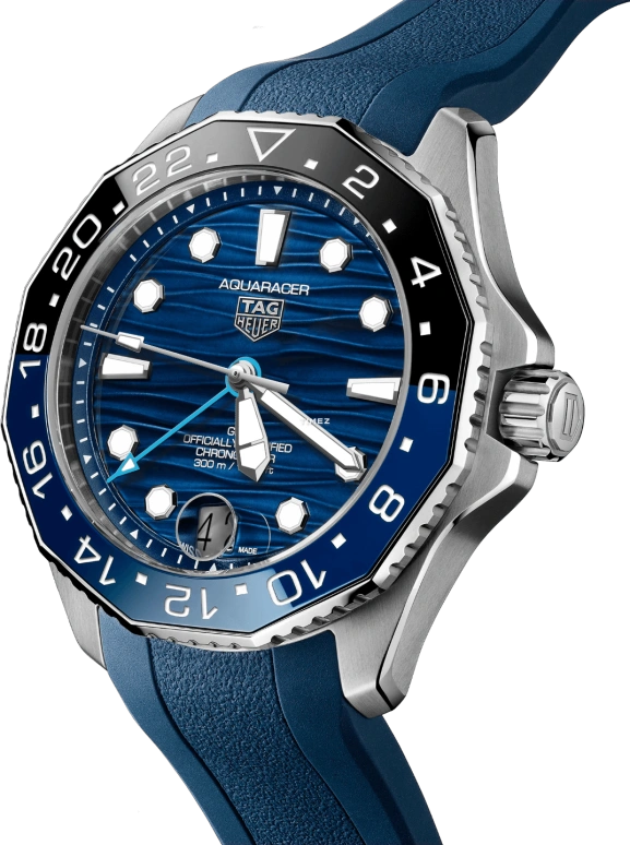 TAG Heuer,Aquaracer 42mm,42mm,Stainless Steel,Blue,Automatic,Day,Dule Time,WBP5114,WBP5114.FT6259