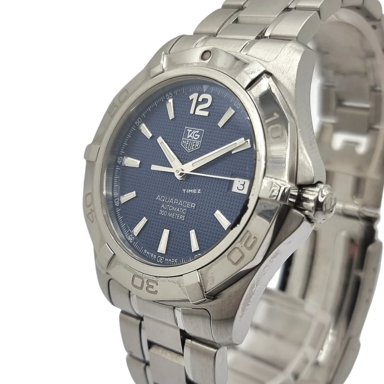 TAG Heuer,Aquaracer 41mm,41mm,Stainless Steel,Blue,Automatic,Day,42hours,WAF2112,WAF2112.BA0806