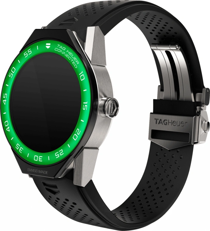 TAG Heuer,Connected Watch 45mm,45mm,Titanium,Aluminium,Black,Processor,Chronograph,Day,Connected,Smartwatch,25hours,In-house Caliber,SBF8A8018,SBF8A8018.11FT6076