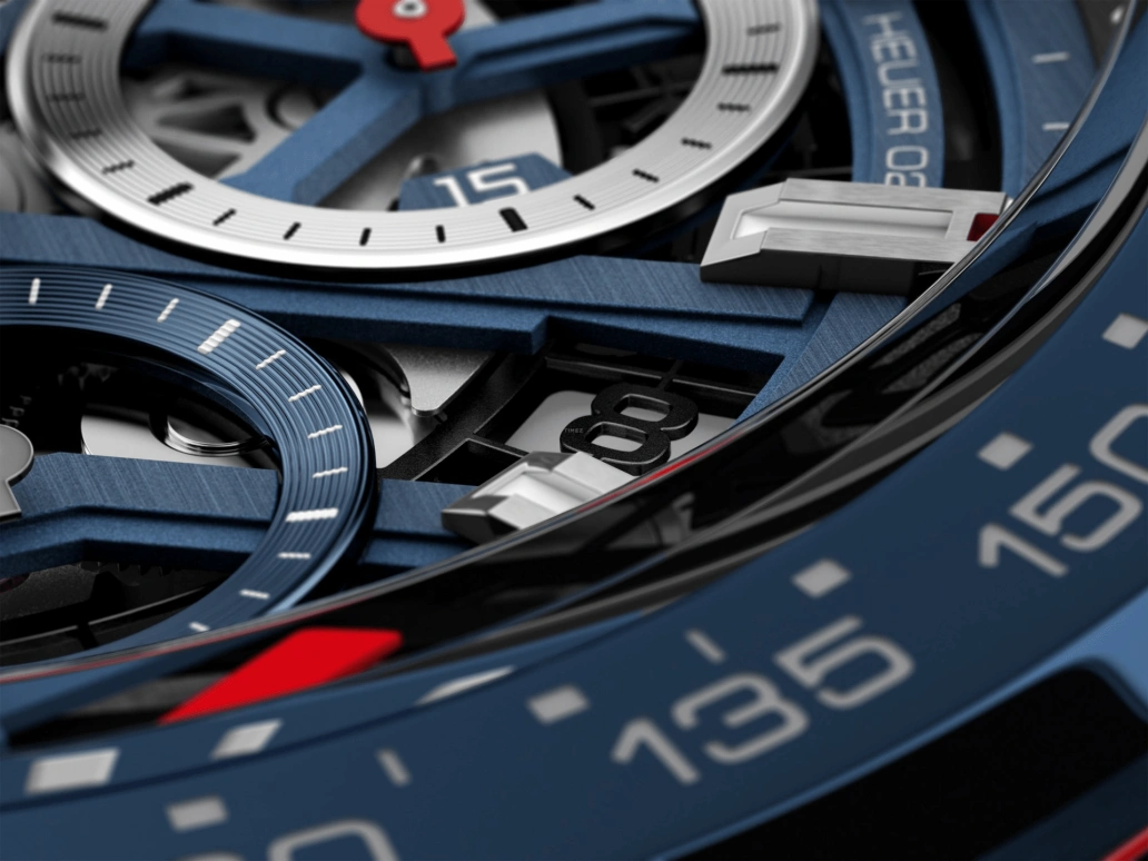 TAG Heuer,Carrera 45mm,45mm,Ceramic,Stainless Steel,Skeleton,Automatic,Chronograph,Date,Column Wheel,CBG2A11,CBG2A11.BA0654