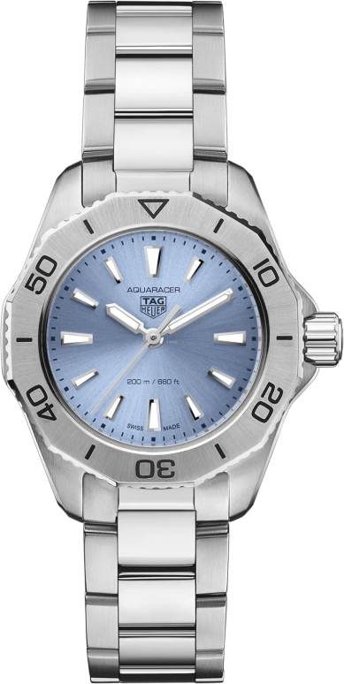 TAG Heuer,Aquaracer 30mm,30mm,Stainless Steel,Silver,Quartz,Day,Sapphire,WBP1415,WBP1415.BA0622
