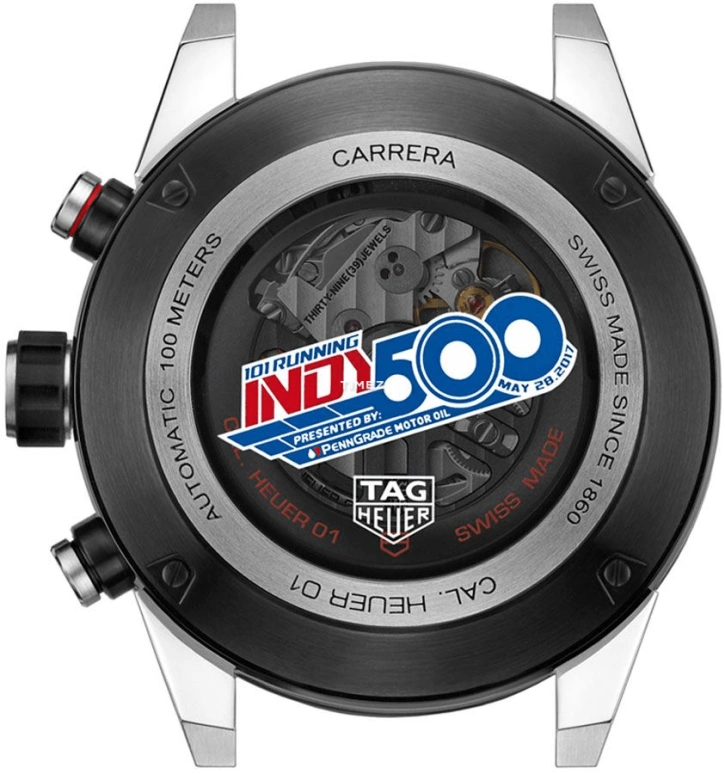 TAG Heuer,Carrera 45mm,45mm,Stainless Steel,Grey,Automatic,Chronograph,Day,CAR2A1D,CAR2A1D.FT6101