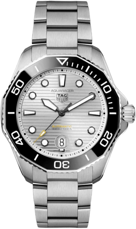 TAG Heuer,Aquaracer 43mm,43mm,Ceramic,Stainless Steel,Silver,Automatic,Chronograph,Date,WBP201C,WBP201C.BA0632