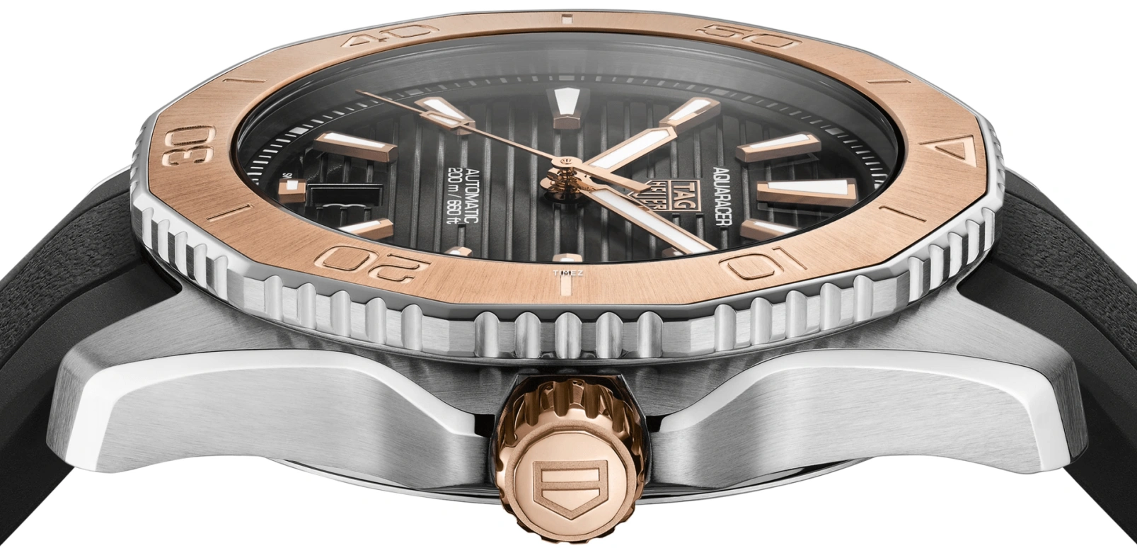 TAG Heuer,Aquaracer 40mm,40mm,Stainless Steel,Black,Automatic,Day,Sapphire,Crystal Glass,WBP2151,WBP2151.FT6199