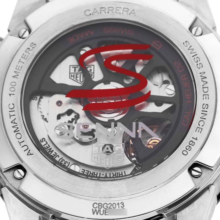 TAG Heuer,Carrera 42mm,42mm,Stainless Steel,See-through,Grey,Automatic,Chronograph,Day,CBG2013,CBG2013.BA0657