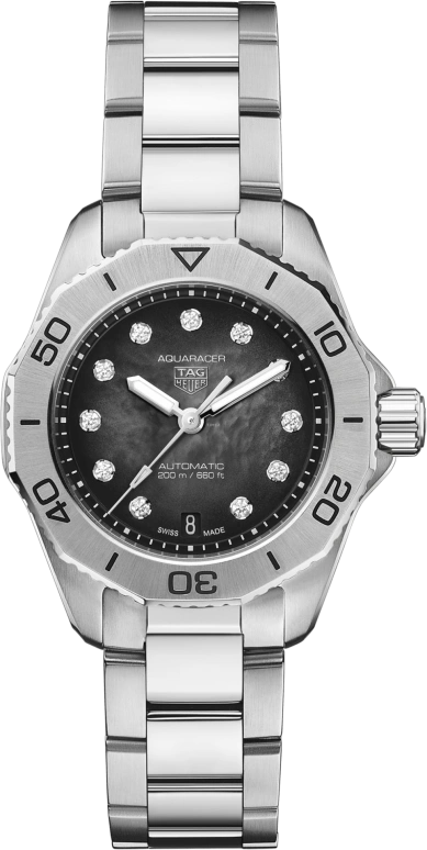 TAG Heuer,Aquaracer 30mm,30mm,Stainless Steel,Black,Automatic,Date,40hours,WBP2410,WBP2410.BA0622