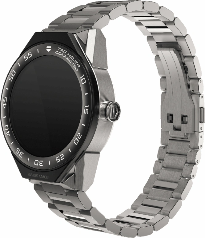 TAG Heuer,Carrera 45mm,45mm,Titanium,Black,Processor,Chronograph,Day,Connected,Smartwatch,25hours,In-house Caliber,SBF8A8001,SBF8A8001.10BF0608