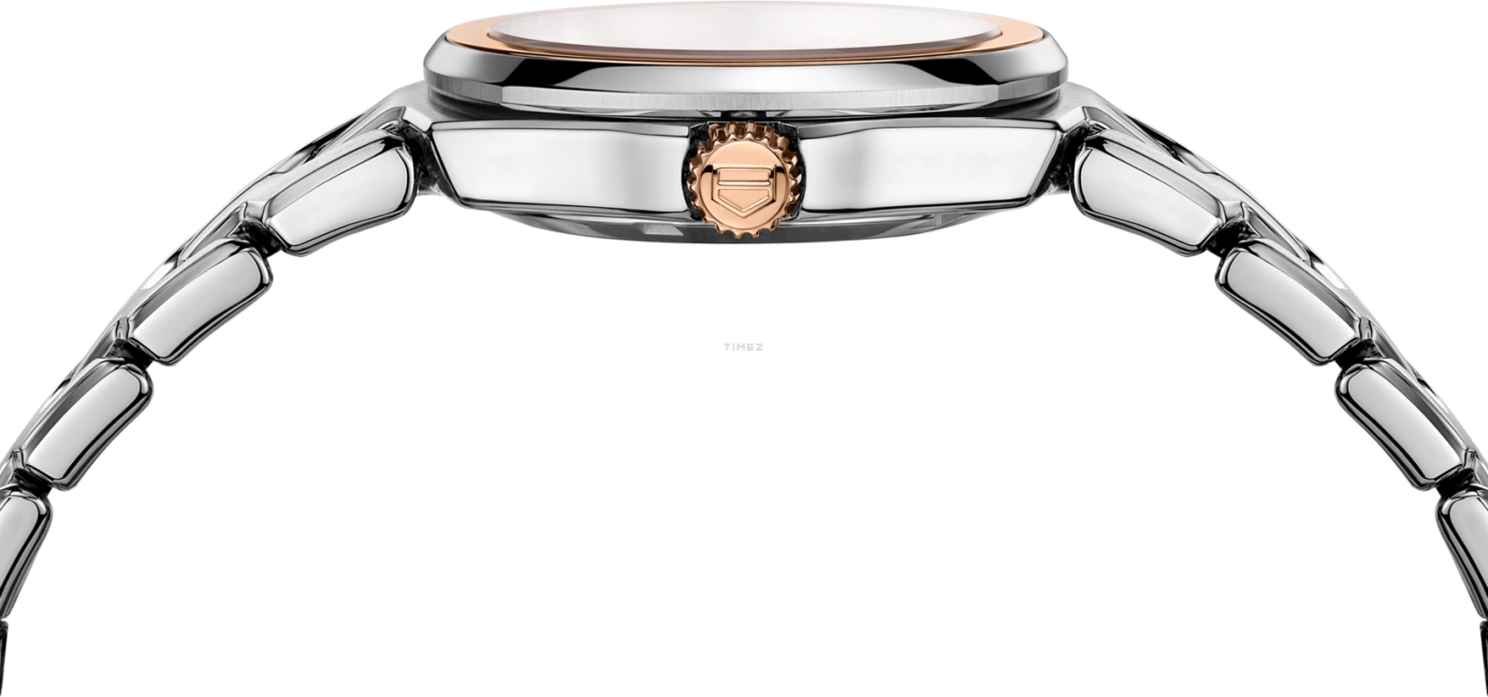 TAG Heuer,Link 32mm,32mm,Rose Gold,Stainless Steel,White,Quartz,Day,Sapphire,Crystal Glass,WBC1350,WBC1350.BA0600