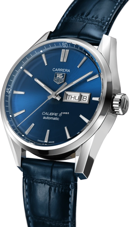 TAG Heuer,Carrera 41mm,41mm,Stainless Steel,Blue,Automatic,Date,Day,WAR201E,WAR201E.FC6292