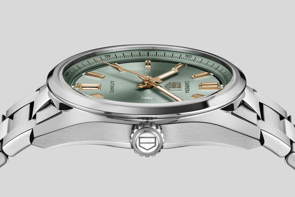TAG Heuer,Carrera 36mm,36mm,Stainless Steel,Green,Automatic,Day,46hours,WBN2312,WBN2312.BA0001
