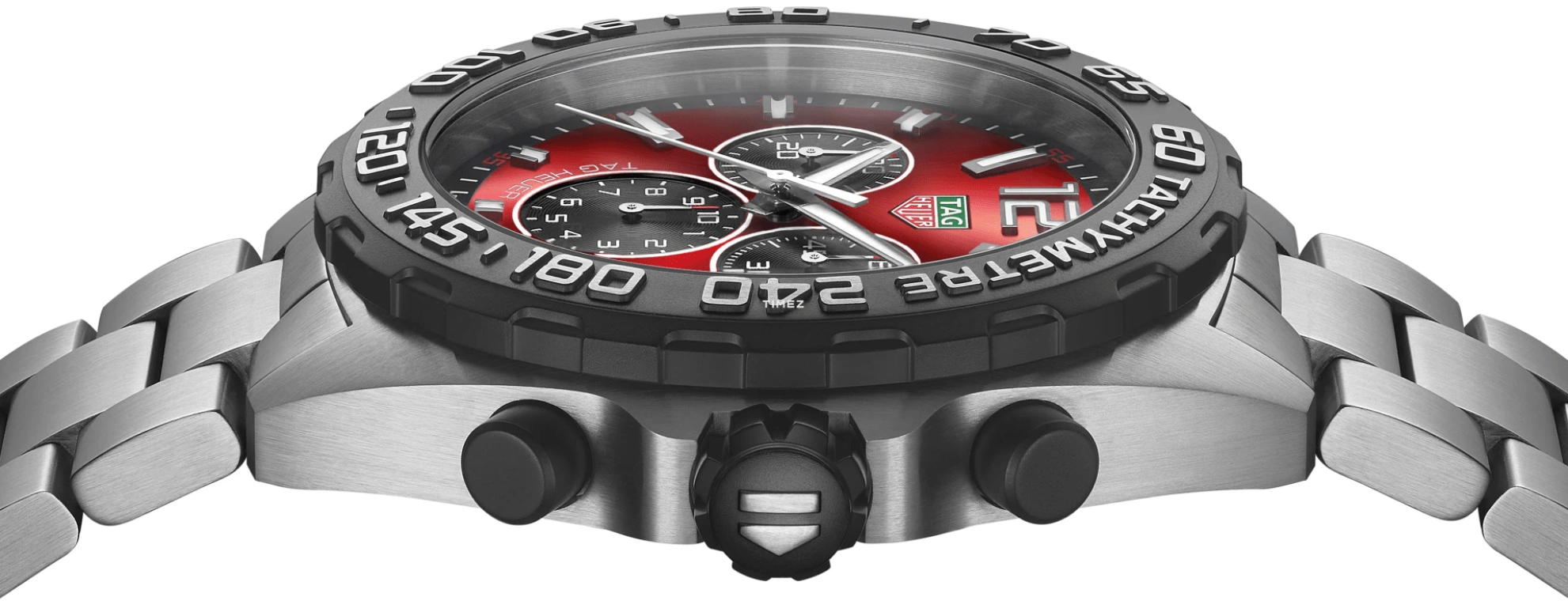 TAG Heuer,Formula 1 43mm,43mm,Stainless Steel,Black,Red,Quartz,Chronograph,Day,CAZ101AN,CAZ101AN.BA0842
