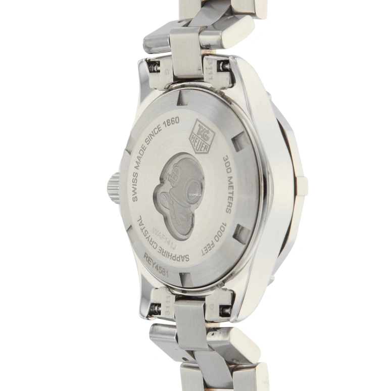 TAG Heuer,Aquaracer 27mm,27mm,Stainless Steel,Blue,Quartz,Day,Sapphire,WAF141J,WAF141J.BA0813