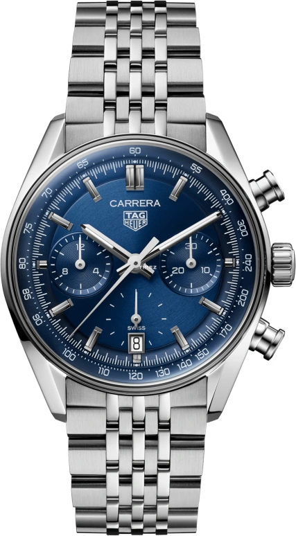 TAG Heuer,Carrera 39mm,39mm,Stainless Steel,Blue,Automatic,Chronograph,Day,CBS2212,CBS2212.BA0048