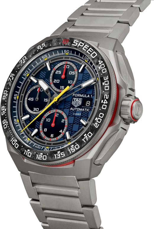 TAG Heuer,Formula 1 44mm,44mm,Titanium,Carbon,Blue,Automatic,Chronograph,Day,CBZ2080,CBZ2080.BF0009