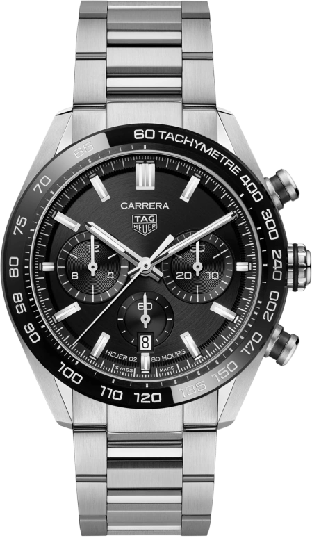 TAG Heuer,Carrera 44mm,44mm,Ceramic,Stainless Steel,Black,Automatic,Chronograph,Date,Column Wheel,Lee Do hyun,CBN2A1B,CBN2A1B.BA0643