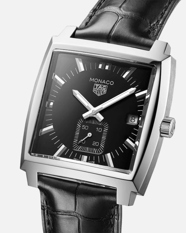 TAG Heuer,Monaco 37mm,37mm,Stainless Steel,Black,Quartz,Day,Sapphire,WAW131A,WAW131A.FC6177
