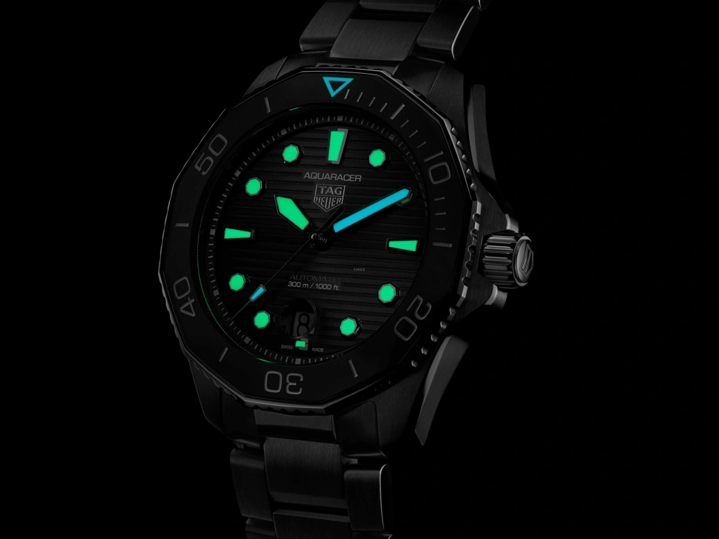 TAG Heuer,Aquaracer 43mm,43mm,Ceramic,Stainless Steel,Black,Automatic,Chronograph,Date,WBP201A,WBP201A.BA0632