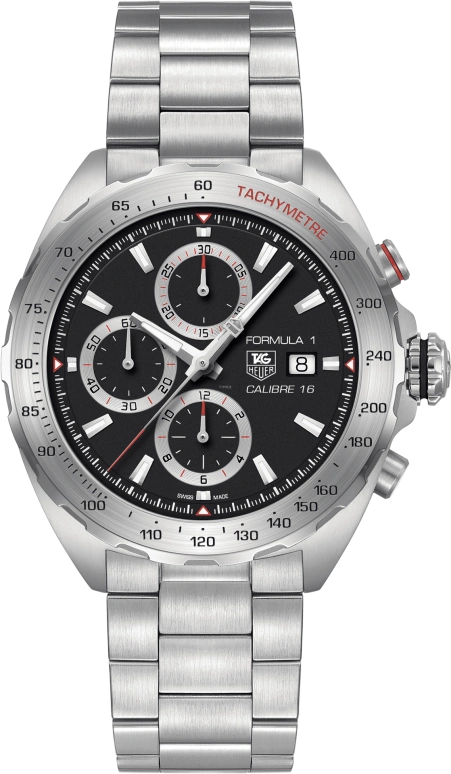 TAG Heuer,Formula 1 44mm,44mm,Stainless Steel,Black,Automatic,Chronograph,Date,CAZ2010,CAZ2010.BA0876