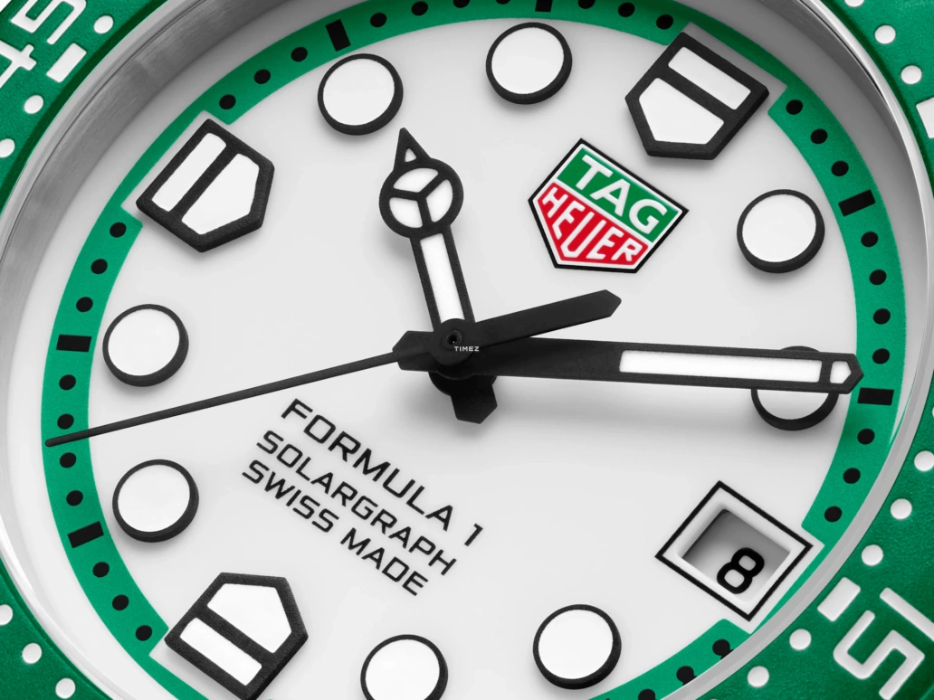 TAG Heuer,Formula 1 38mm,38mm,Stainless Steel,White,Quartz,Day,Solar Charging,WBY1113,WBY1113.BA0042