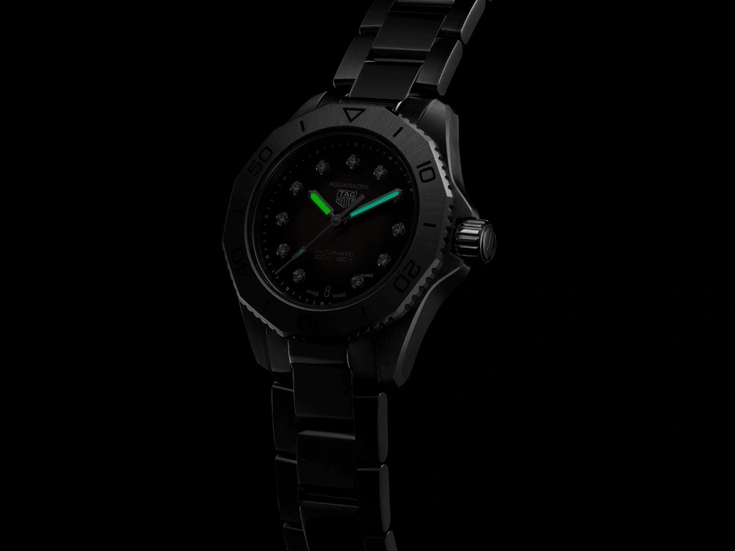 TAG Heuer,Aquaracer 30mm,30mm,Stainless Steel,Black,Automatic,Date,40hours,WBP2410,WBP2410.BA0622
