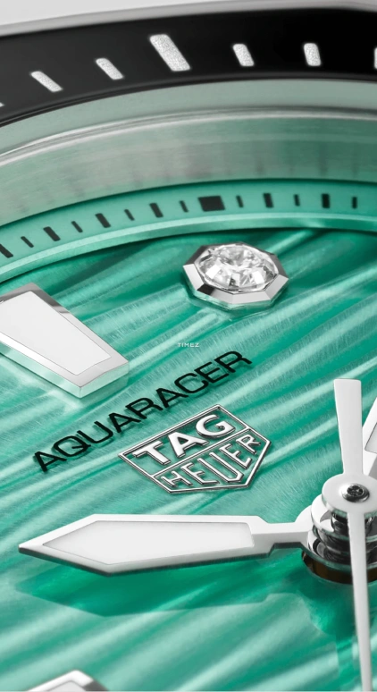 TAG Heuer,Aquaracer 36mm,36mm,Stainless Steel,Turquoise,Stone,Stone Green,Green,Automatic,Day,Sapphire,Crystal Glass,WBP231K,WBP231K.BA0618