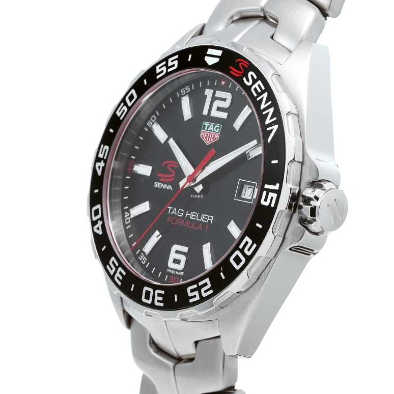 TAG Heuer,Formula 1 43mm,43mm,Stainless Steel,Black,Quartz,Day,Sapphire,Crystal Glass,WAZ1012,WAZ1012.BA0883