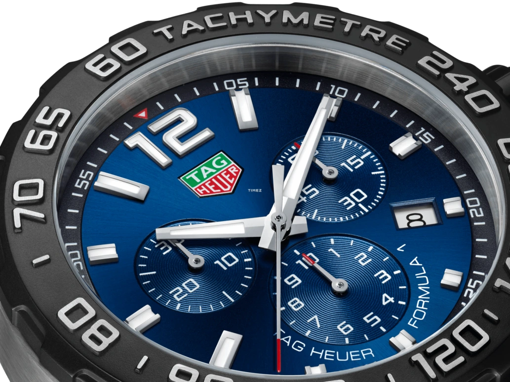 TAG Heuer,Formula 1 43mm,43mm,Stainless Steel,Blue,Quartz,Chronograph,Day,CAZ101AV,CAZ101AV.BA0842
