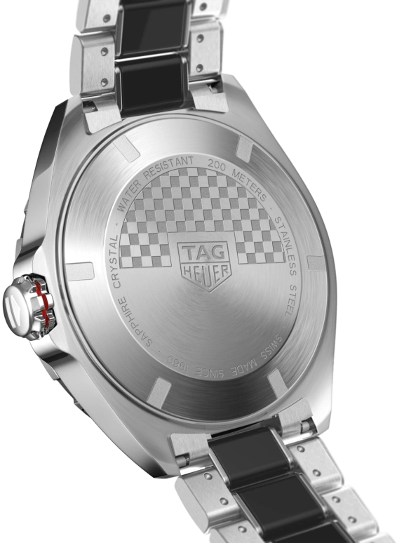 TAG Heuer,Formula 1 43mm,43mm,Stainless Steel,Smoky Gray,Red,Automatic,42hours,In-house Caliber,WAZ2011,WAZ2011.BA0843