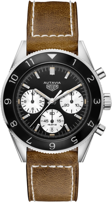 TAG Heuer,Autavia 42mm,42mm,Stainless Steel,Black,Automatic,Chronograph,Date,Column Wheel,CBE2110,CBE2110.FC8226
