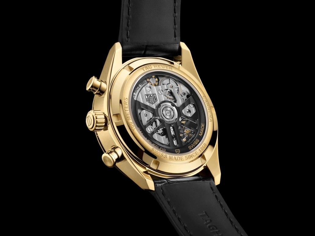 TAG Heuer,Carrera 42mm,42mm,Yellow Gold,Black,Automatic,Chronograph,Day,Jimmy Butler,CBN2044,CBN2044.FC8313