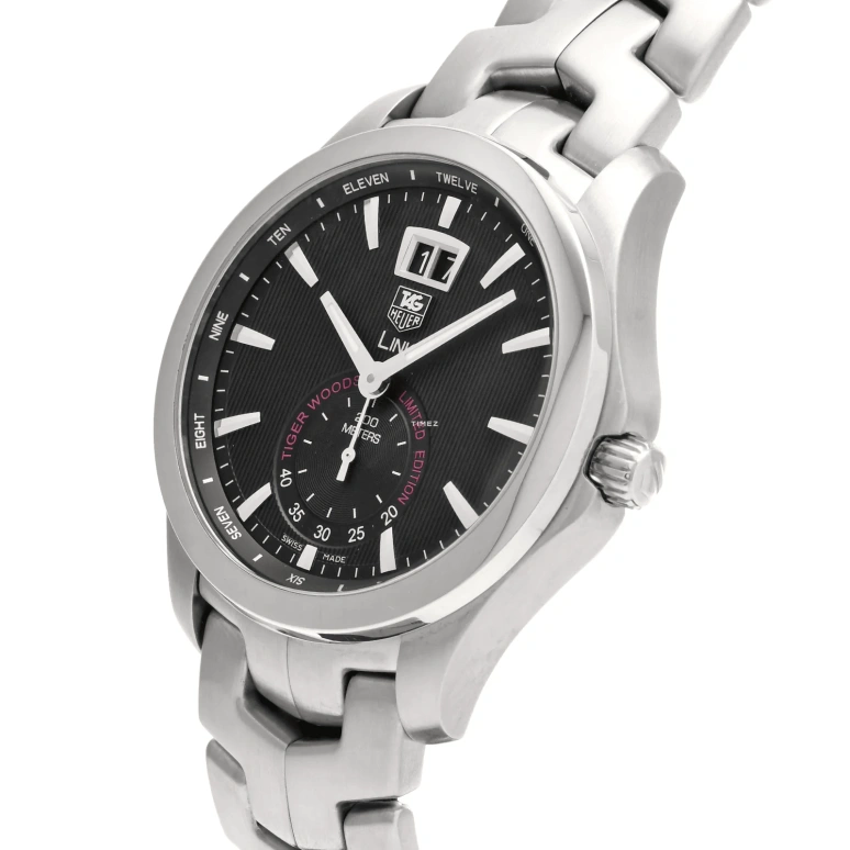 TAG Heuer,Link 42mm,42mm,Stainless Steel,Black,Quartz,Big Date,26280hours,WJF1010,WJF1010.BA0592