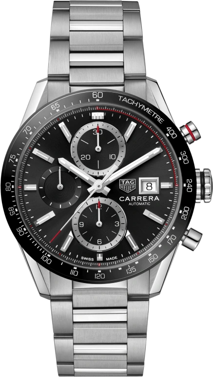 TAG Heuer,Carrera 41mm,41mm,Ceramic,Stainless Steel,Black,Automatic,Chronograph,Date,CBM2110,CBM2110.BA0651
