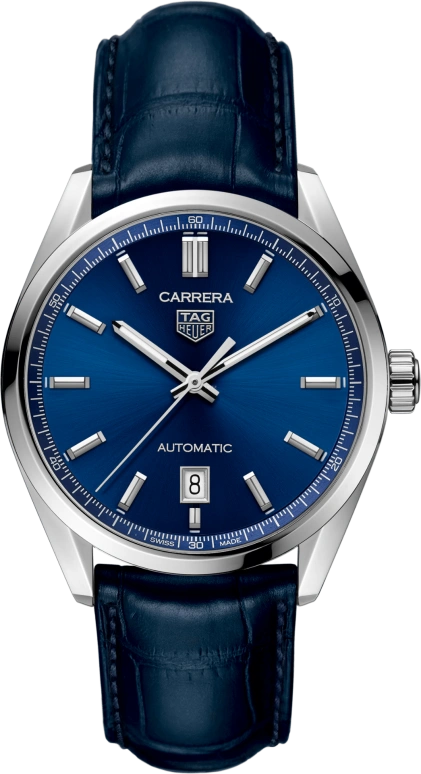 TAG Heuer,Carrera 39mm,39mm,Stainless Steel,Blue,Automatic,Chronograph,Date,WBN2112,WBN2112.FC6504