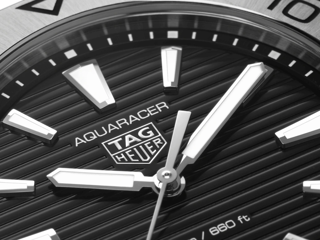 TAG Heuer,Aquaracer 40mm,40mm,Stainless Steel,Black,Quartz,Day,Sapphire,WBP1110,WBP1110.BA0627
