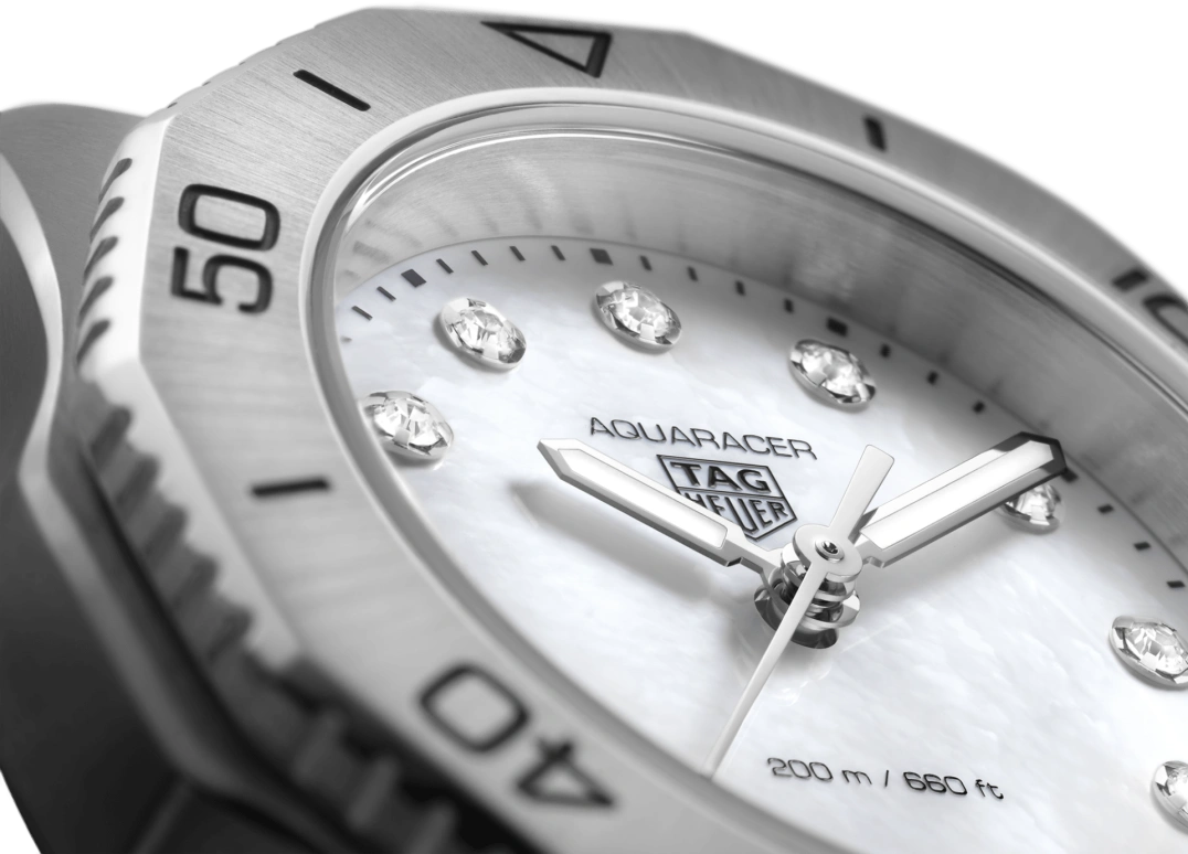 TAG Heuer,Aquaracer 30mm,30mm,Stainless Steel,White,Quartz,Day,Sapphire,WBP1416,WBP1416.BA0622