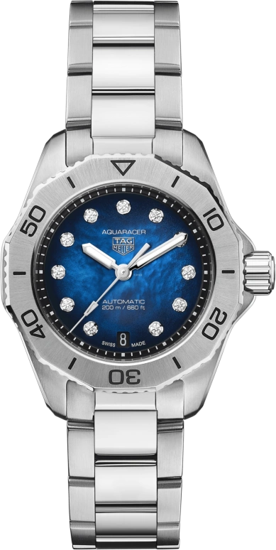TAG Heuer,Aquaracer 30mm,30mm,Stainless Steel,Blue,Automatic,Date,40hours,WBP2411,WBP2411.BA0622