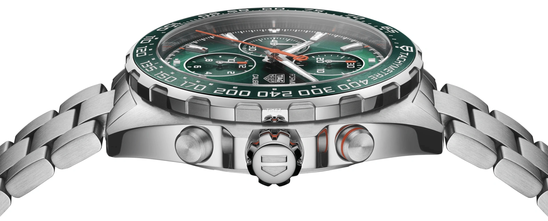 TAG Heuer,Formula 1 44mm,44mm,Ceramic,Stainless Steel,Green,Automatic,Chronograph,Day,CAZ201H,CAZ201H.BA0876
