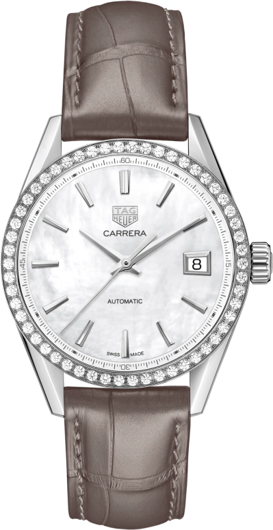 TAG Heuer,Carrera 36mm,36mm,Stainless Steel,White,Automatic,Chronograph,Date,WBK2316,WBK2316.FC8258
