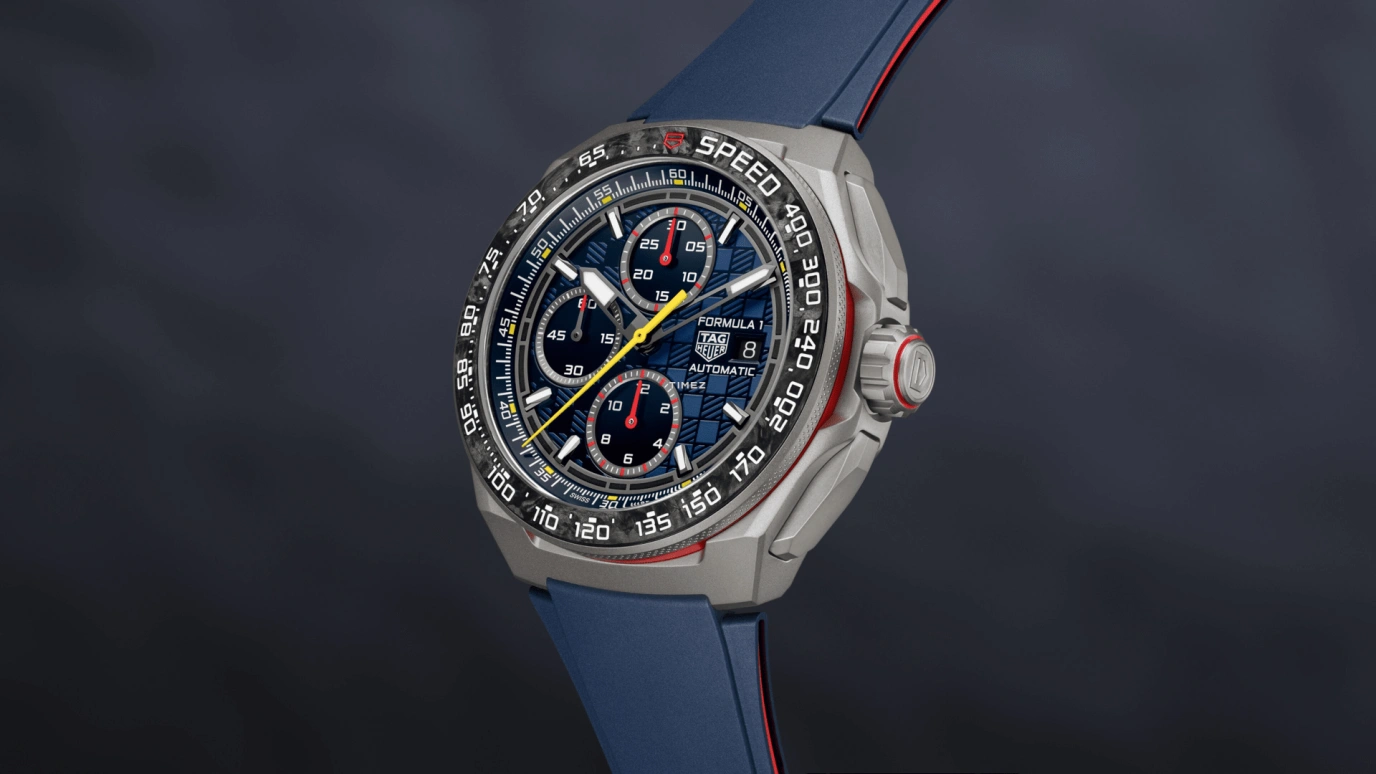 TAG Heuer,Formula 1 44mm,44mm,Titanium,Blue,Automatic,Chronograph,Day,CBZ2080,CBZ2080.FT8091
