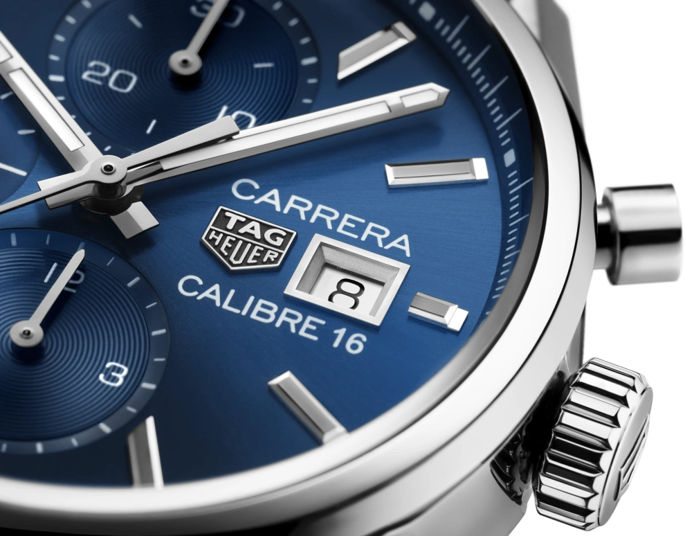 TAG Heuer,Carrera 41mm,41mm,Stainless Steel,Blue,Automatic,Chronograph,Date,CBK2112,CBK2112.FC6292