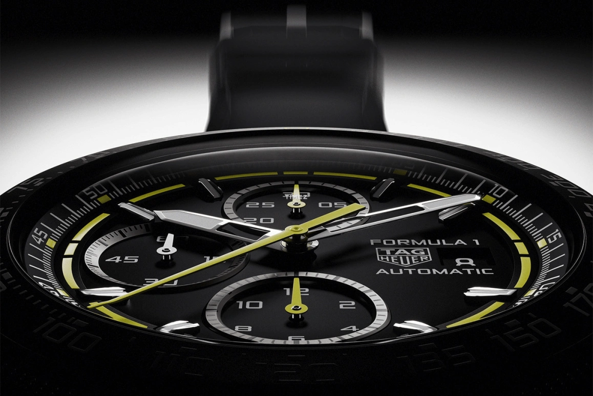 TAG Heuer,Formula 1 44mm,44mm,Titanium,Black,Automatic,Chronograph,Day,CBZ2086,CBZ2086.FT8098