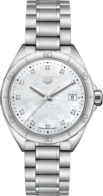 TAG Heuer,Formula 1 35mm,35mm,Stainless Steel,White,Quartz,Day,Sapphire,Crystal Glass,WBJ1319,WBJ1319.BA0666
